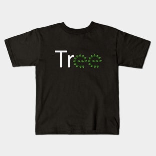 creative design of the word tree Kids T-Shirt